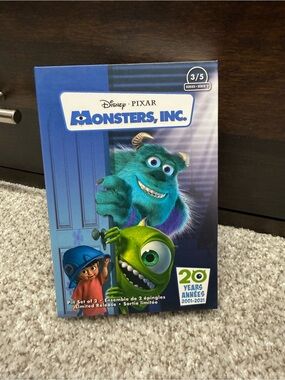 Monsters inc 20th Anniversary Boxed Pin set